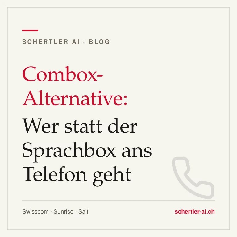 Combox-Alternative: Wer statt der Sprachbox ans Telefon geht